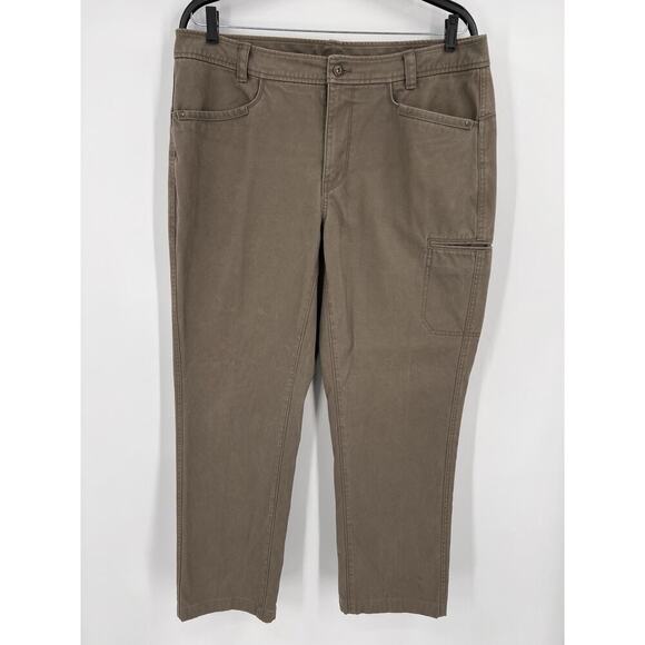 Marmot Pants Mens 38 X 28 Risdon Brown Heavy Canvas Straight Leg Outdoors Hiking - Picture 1 of 11
